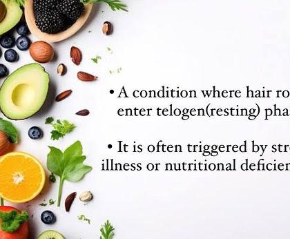 Telogen Effluvium is a temporary form of hair loss often triggered by a shock to the system. Common triggers include significant stress, a recent illness, surgery, or nutritional deficiencies.