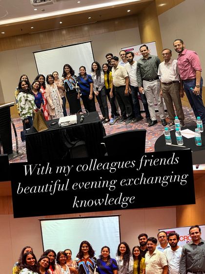 A beautiful evening exchanging knowledge with my wonderful colleagues and friends in the dermatology community.