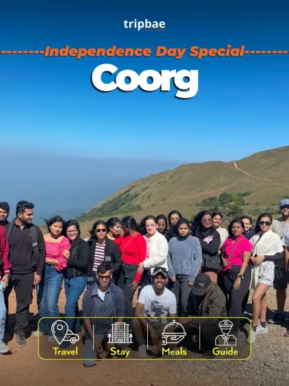 The Coorg adventure as part of our Independence Day special getaways.