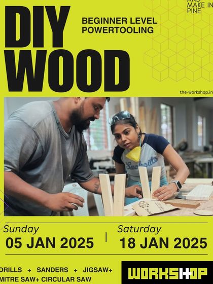 Start the new year by making something you'll love. Our January DIY Wood workshops are open for booking. It's a power tools special and perfect for beginners.