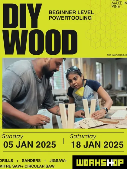 Start the new year by making something you'll love. Our January DIY Wood workshops are open for booking. It's a power tools special and perfect for beginners.