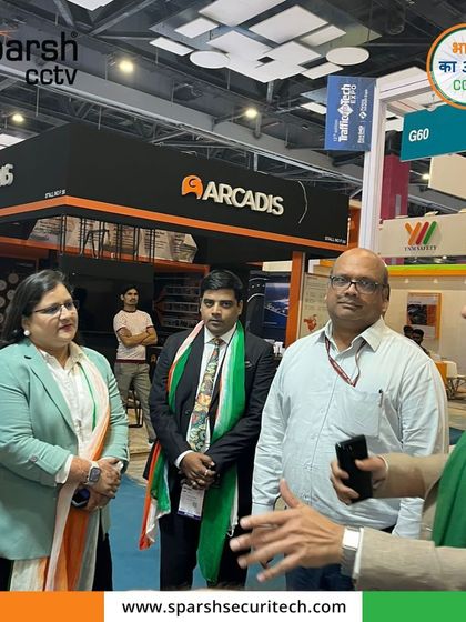 My team in a detailed discussion with potential international partners at the Traffic InfraTech Expo. My solutions are gaining global attention.