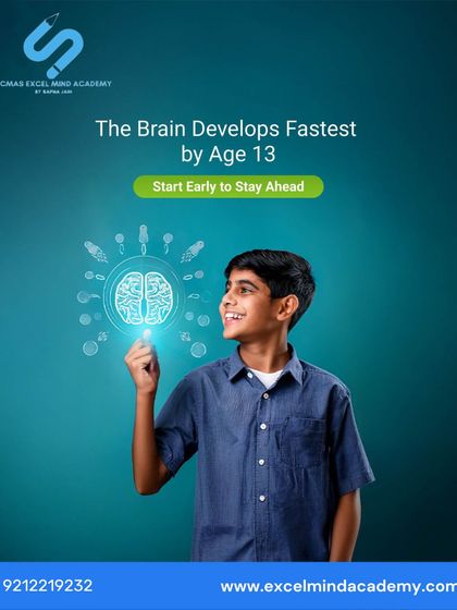 The brain develops fastest by age 13. We encourage parents to start early to give their child a competitive edge through our brain development programs.