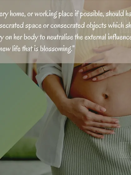 Sadhguru suggests that a consecrated space or object can help neutralize negative external influences for an expecting mother. My prenatal yoga classes are held in such a space to provide a supportive and pure atmosphere.