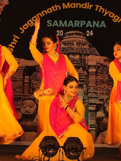 Another vibrant performance by my students at 'Samarpana 2024'. I choreograph pieces that are age-appropriate and designed to build their confidence and skill as performers.