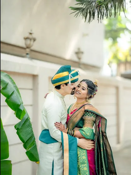 A happy and affectionate moment as the groom kisses his bride's cheek. I aim to capture the full range of emotions on your wedding day.