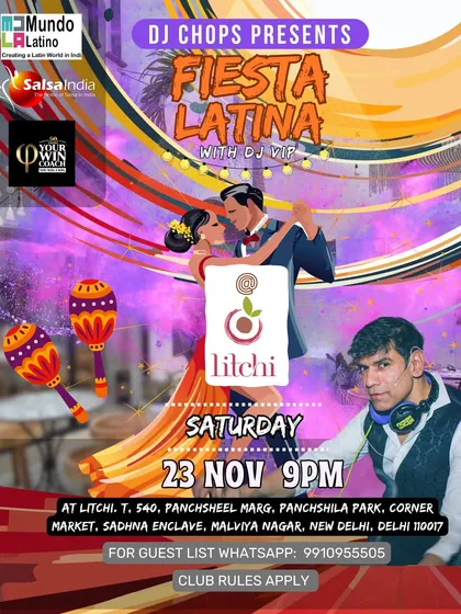 We also curate premium dance experiences like Fiesta Latina. This event was held at a chic, modern venue, offering an elegant night out for our dancers. It shows our commitment to providing a variety of social settings, from casual club nights to sophisticated parties.