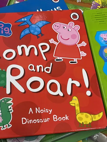 Noisy books like this Peppa Pig 'Stomp and Roar' book are always a hit with young children. The sounds bring the story to life and make reading an exciting, multi-sensory experience.