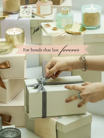For bonds that last forever. I take great care in wrapping each gift, like this one from my Rakhi collection, ensuring it feels like a timeless token of modern rituals.