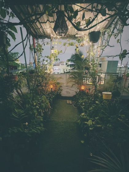 This is the same view as the previous image, showing how the scene is always subtly changing. The consistency of the warm lights provides a feeling of stability and comfort.