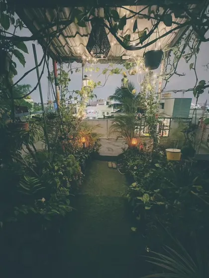 This is the same view as the previous image, showing how the scene is always subtly changing. The consistency of the warm lights provides a feeling of stability and comfort.