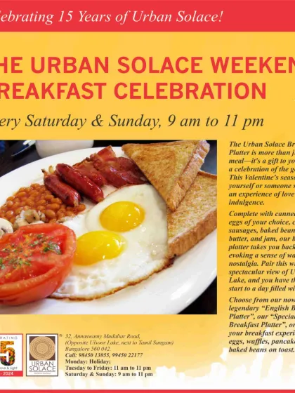 Our weekend breakfast celebration is the perfect way to begin your day, with options like our legendary English Breakfast platter.