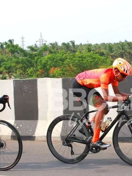 Two riders from the pioneer category, enjoying their first taste of competitive racing.