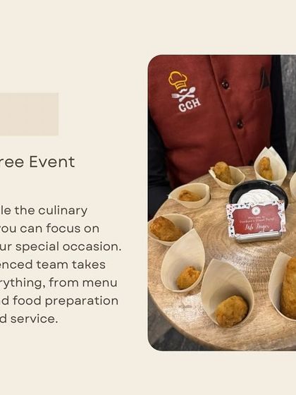 Reason two: Stress-free event planning. Our experienced team takes care of everything from menu planning to setup and service, so you can focus on enjoying your special occasion.