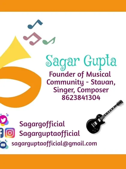 A logo is the energetic signature of a brand. I designed this logo for musician Sagar Gupta, creating a visual identity that merges his initial 'S' with a horn, instantly communicating his musical passion.