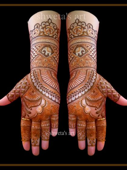 Royal Bridal Mehendi (Hands & Arms) photo 37