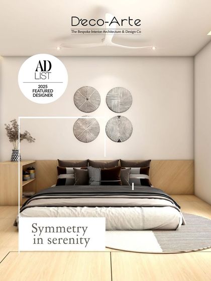 Balanced design for peaceful moments. In this bedroom, symmetry is not just a style, it's a state of mind. The clean lines, centered artwork, and matching side tables create a serene and harmonious environment.