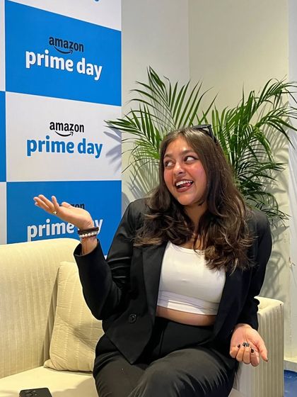 A more candid, playful shot from the Amazon Prime Day event. This shows that I can be professional while still being my energetic self.