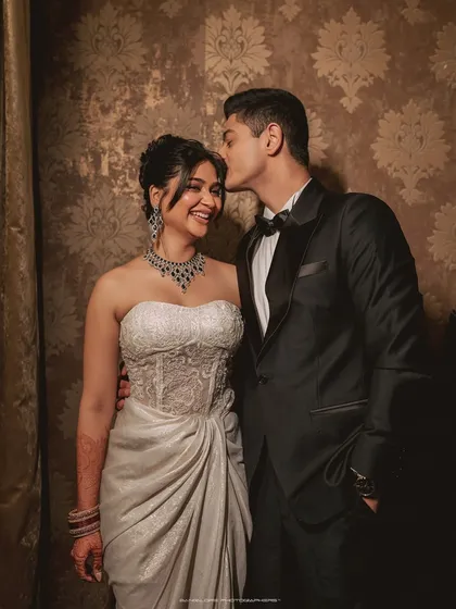 A portrait of pure elegance. I love capturing the shared smiles and gentle touches that speak volumes, creating a classic memory of your reception celebration that will feel fresh for years to come.