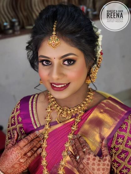 A happy bride is the most beautiful bride. Remya's joy shines through in this picture, and I was so happy to be a part of her special day.