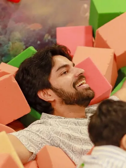 Who says the foam pit is just for kids? I love seeing parents dive into the fun and rediscover their inner child right alongside their little ones.