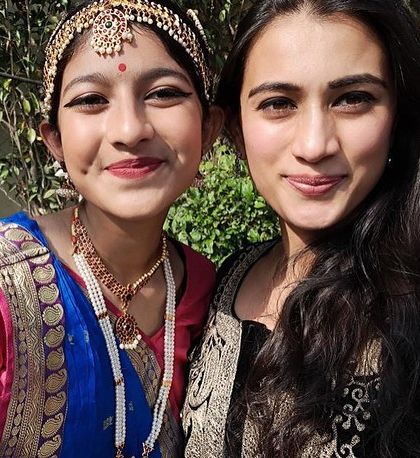 A selfie with one of my talented students, her traditional makeup and costume ready for the stage. These are the moments we cherish.
