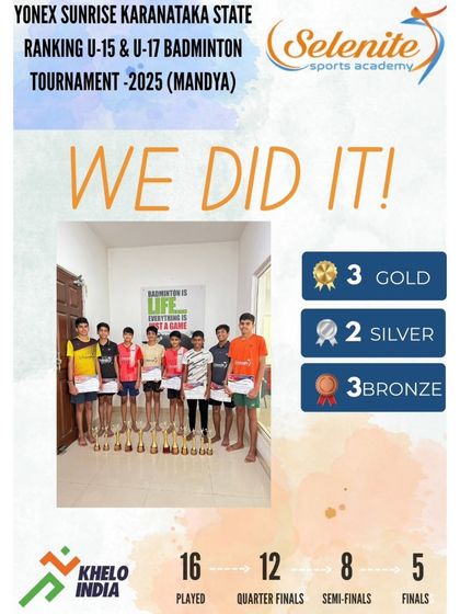 Selenite Sports - High Performance Badminton Training Our Champions' Podium Finishes photo 35