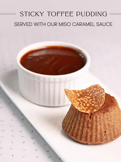 End your meal on a sweet note with our Sticky Toffee Pudding. This classic dessert gets a unique twist with a generous pour of our house-made savory and sweet miso caramel sauce.