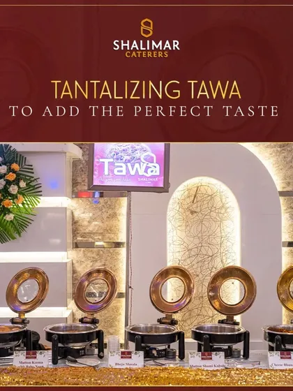 Our tantalizing Tawa station adds the perfect taste to any occasion. The elegant setup with multiple dishes keeps the food hot and ready for your guests.