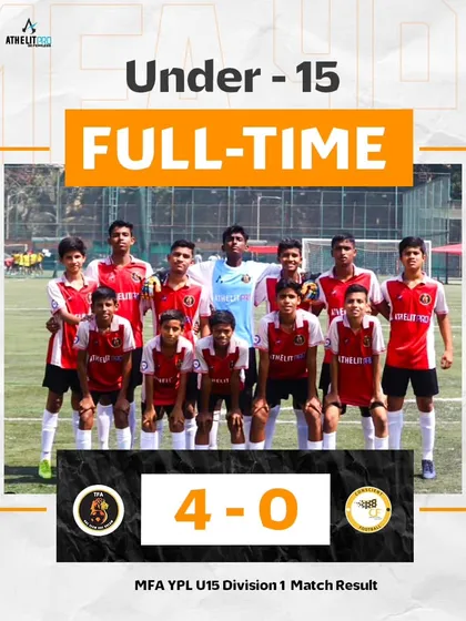 Our U15 boys secure their second win in the MFA 1st Division with a 4-0 victory.