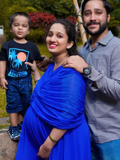 Maternity shoots are for the whole family. I love including older siblings to capture the excitement and changing family dynamic, resulting in genuine, happy moments like this one.