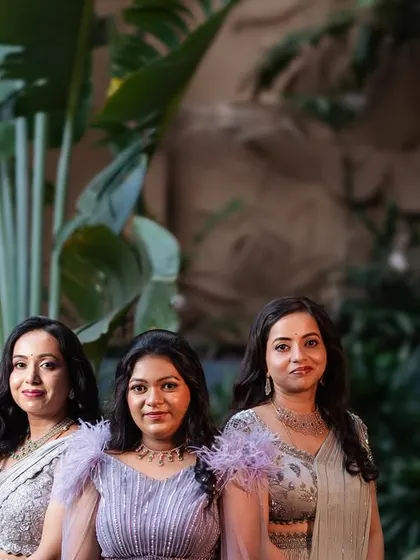 A gallery celebrating family bonds through fashion. These images feature more moments of mothers, sons, sisters, and other family members dressed in beautifully coordinated custom outfits for their most important events.