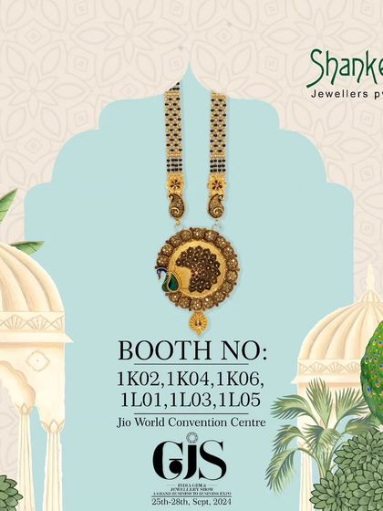 A beautiful mangalsutra with a peacock-themed pendant. This piece combines the sacred tradition of the mangalsutra with artistic design, making it a unique offering for your store.