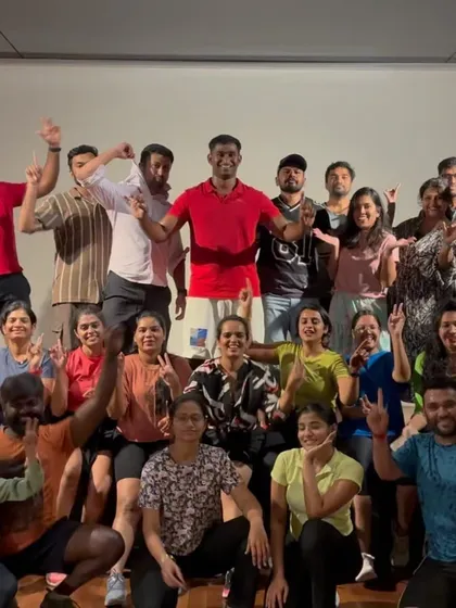 A group photo from a fitness event I hosted at Fitnation Gym. It was a wonderful evening of dance, fitness, and community bonding.