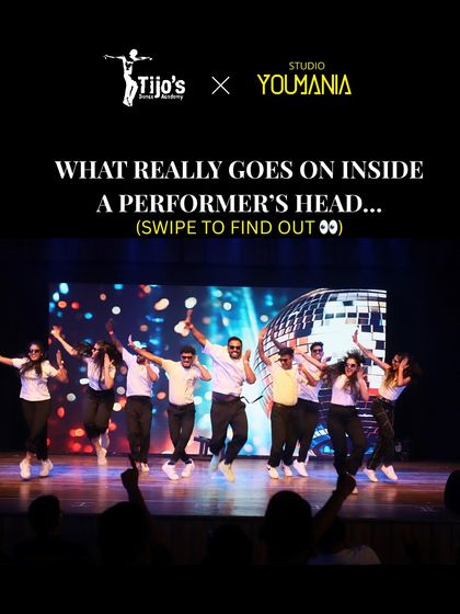 What really goes on inside a performer's head? This series of images gives a funny and relatable peek into the thoughts and anxieties every dancer has on stage.