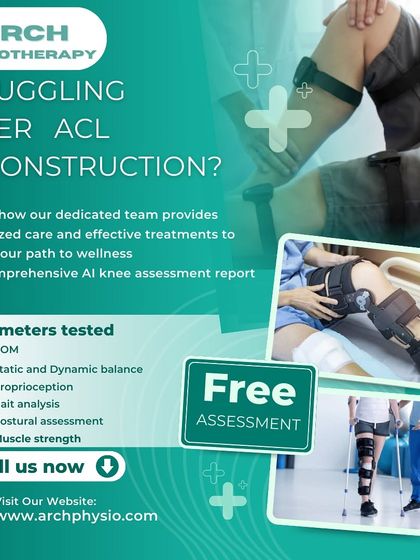 Struggling after an ACL reconstruction? We offer a free, comprehensive AI knee assessment to test range of motion, balance, gait, and muscle strength, allowing us to create a truly personalized and effective recovery plan.