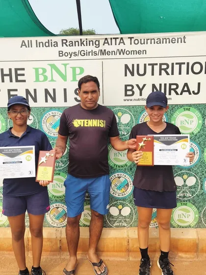 Here is one of our champions from the All India Ranking AITA Tournament. We are proud to host official AITA events where players can earn national ranking points.
