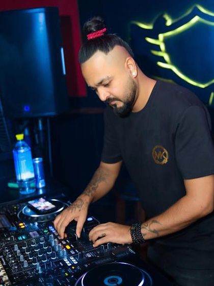 In the zone, mixing tracks at Big Pitcher.