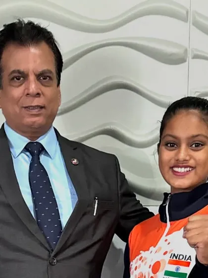 Another one of our bright young stars who won a medal at the Commonwealth Championship. The future of Indian karate is in good hands.