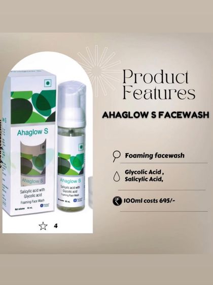 For those with oily and acne-prone skin, the Ahaglow S Foaming Facewash is a great option. It contains both Glycolic Acid and Salicylic Acid, which work together to exfoliate the skin, unclog pores, and reduce breakouts.