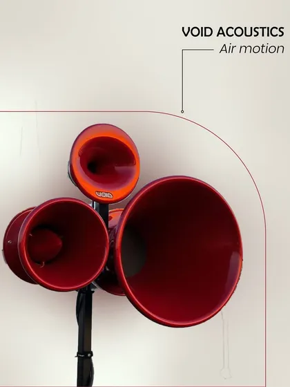For us, audio is an art form. We partner with brands like Void Acoustics to offer speaker systems, like this Air Motion model, that are both sonically exceptional and visually striking, serving as a statement piece in any luxury space.