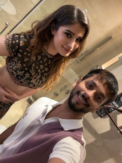 A quick selfie after the job is done. Creating a comfortable and positive experience for my clients is just as important as the makeup itself.