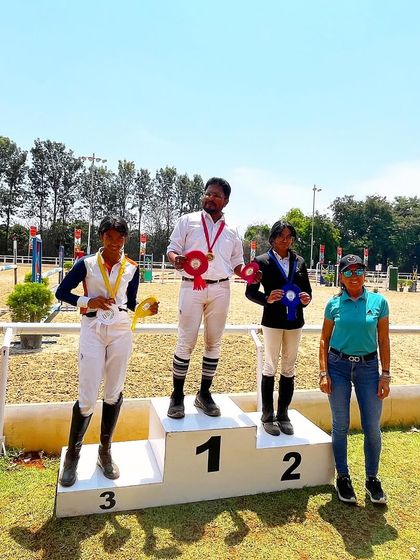 Another shot of our riders on the podium at EIRS. The joy of winning is even sweeter when shared with the team, coaches, and family who support us every step of the way.