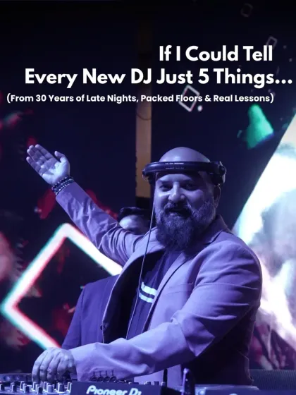 If I could tell every new DJ just 5 things from my 30 years of experience, this would be it. These are the real lessons learned from late nights and packed floors.