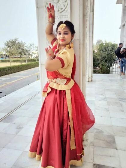 This is Deeksha Mathur, another of our talented Kathak teachers. She is a certified dancer from Prayag Sangeet Samiti and brings her wonderful energy to our classes.