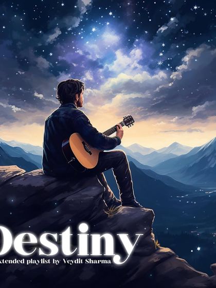 The official cover art for my Extended Playlist (EP) titled "Destiny." This project is a collection of five original songs, each telling a different part of a story.