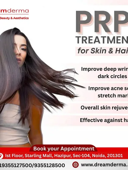 PRP therapy is a natural and effective treatment for both skin and hair. For the skin, it helps improve deep wrinkles, dark circles, acne scars, and stretch marks, leading to overall skin rejuvenation.