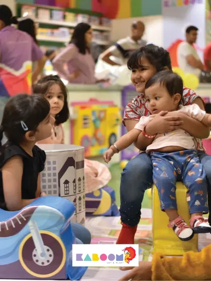 Even the smallest visitors have a place to play and explore safely at Kaboom.