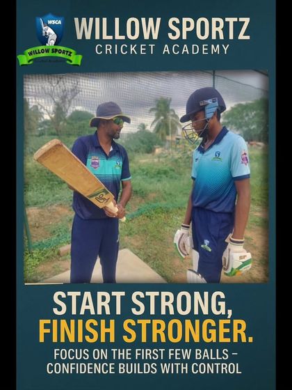 "Start Strong, Finish Stronger." This reflects our philosophy of building confidence from the first ball and maintaining focus throughout the innings.