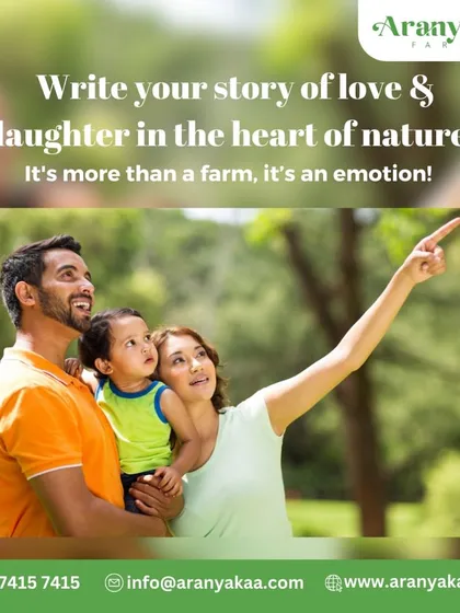 Write your story of love and laughter in the heart of nature. An Aranyakaa Farm is more than a property; it's an emotion, a place for your life to unfold.